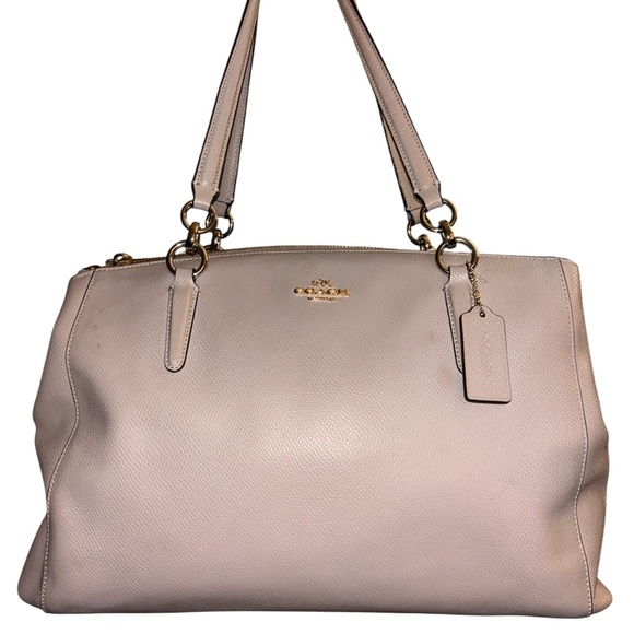 Coach Handbags - Coach Christie Carryall F36606 Leather Shoulder Bag with Gold Accents